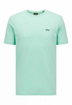 BOSS CURVED - Basic T-shirt - Light Green Two -BOSS Sales Store d73984a502a34b939623de79537a655d