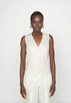 BOSS JEVESTA - Waistcoat - Open White