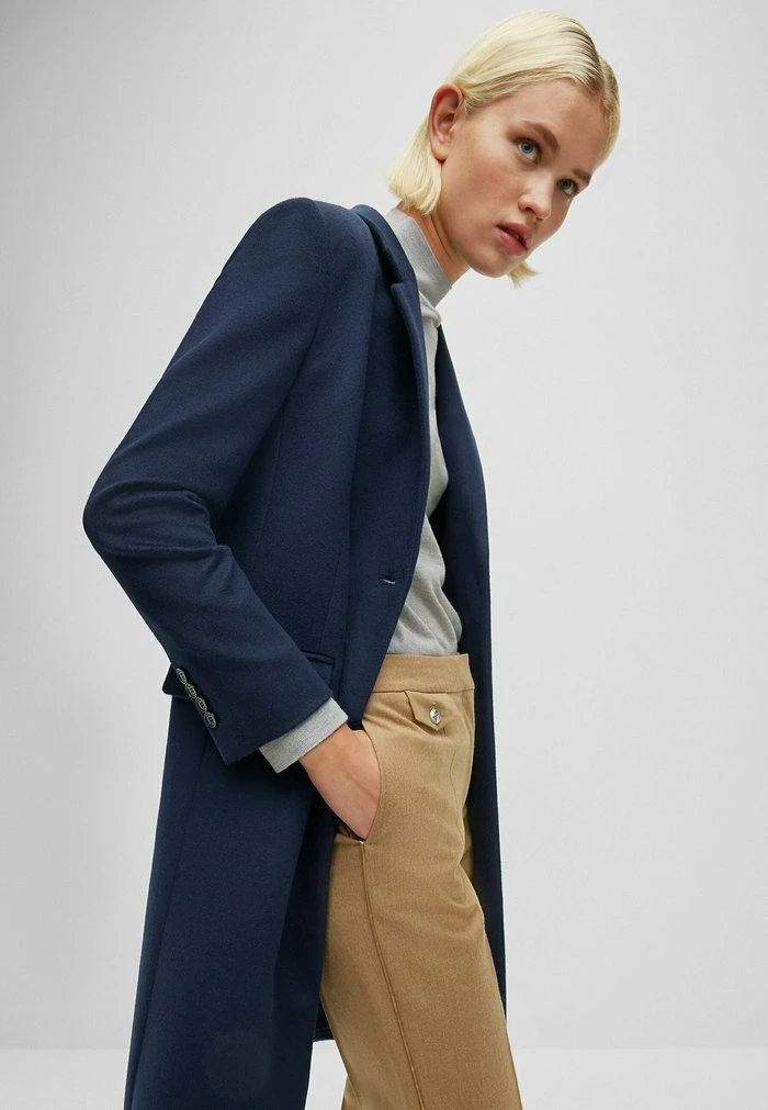 BOSS CATARA - Classic Coat - Open Blue Six 6 BOSS CATARA - Classic Coat - Open Blue Six - Image 4