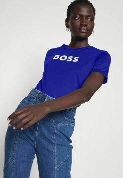 BOSS ELOGO - Print T-shirt - Open Blue -BOSS Sales Store db48212d9683423b84a17353e74474d3