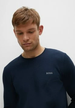 BOSS WAFFLE - Pyjama Top - Dark Blue -BOSS Sales Store db8c1580203f40b28f19c6bcc947b7a9