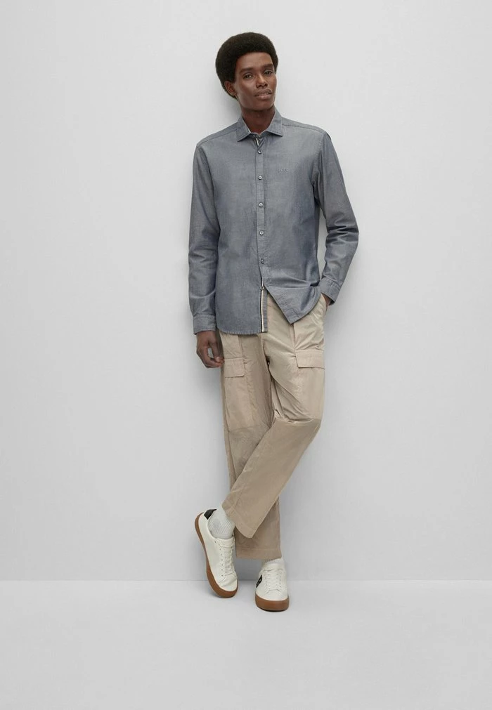 BOSS LEO - Shirt - Dark Blue 4 BOSS LEO - Shirt - Dark Blue - Image 2