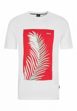 BOSS TIBURT - Print T-shirt - White -BOSS Sales Store dc67a34e9cf74e779e3af7f08740db84
