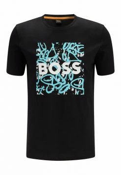 BOSS TEGRAFBASIC - Print T-shirt - Black One -BOSS Sales Store dc6815537f1f4e12b8b7a61b35e71eb5