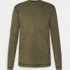BOSS TOKKSLONG - Long Sleeved Top - Dark Green -BOSS Sales Store dca12f0ea86a4b669f03a63e3876c4d3