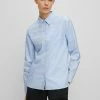 BOSS Button-down Blouse - Light Blue -BOSS Sales Store dd07cdddae474990b3287a7d313087c0