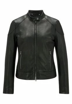 BOSS Leather Jacket - Black One -BOSS Sales Store e002c58c1e99422380311c7f4f5f90d6