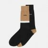 BOSS BLOCK COLOR 2 PACK - Socks - Black -BOSS Sales Store e02ea30840b34bdbb7fb237198119fda