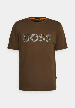 BOSS TEETRURY - Print T-shirt - Dark Green -BOSS Sales Store e092fd13ddfd4e36884b4c34396b4bb4