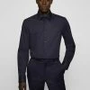BOSS HANK KENT - Formal Shirt - Dark Blue Four -BOSS Sales Store e12410007b24490ca9c04b01927d3b51