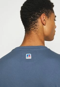 BOSS X RUSSELL ATHLETIC - Print T-shirt - Bright Blue -BOSS Sales Store e156bb86224e452bb228282d43fd481d