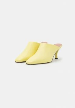 BOSS CHARLOTTE SABOT - Heeled Mules - Medium Yellow -BOSS Sales Store e17900d5dcd243a08fb0614a009d1547