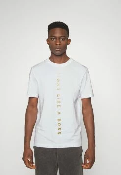 BOSS TALBOA - Print T-shirt - White