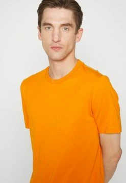BOSS THOMPSON - Basic T-shirt - Open Orange -BOSS Sales Store e528e6e3186140fb8c6b28a875aee74c