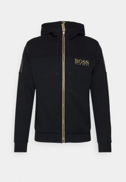 BOSS SAGGY - Zip-up Sweatshirt - Black/gold -BOSS Sales Store e703d9532b104a958b20d77cb2d2d632