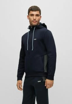 BOSS SAGGY - Zip-up Sweatshirt - Dark Blue Two