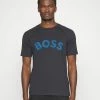 BOSS NAPS TEE - Print T-shirt - Dark Blue