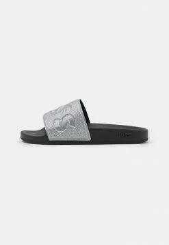 BOSS BAY SLID - Mules - Silver -BOSS Sales Store e83258593cd8414d8e2693082a9f04f8