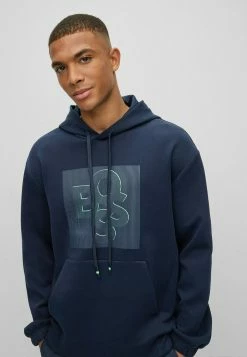 BOSS SOODED - Hoodie - Dark Blue Two -BOSS Sales Store e8482844a4c74421814f6362ec20b5e5