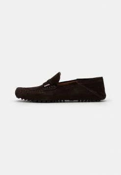 BOSS DRIVER - Moccasins - Dark Brown