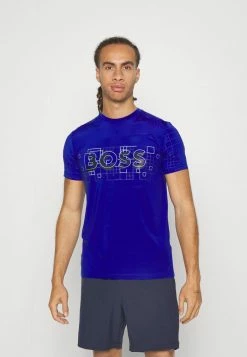 BOSS TEE ACTIVE - Sports T-shirt - Medium Blue