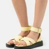 BOSS SCARLET - T-bar Sandals - Medium Yellow -BOSS Sales Store ebc27828bacf4ff787923459b7d6c7c3