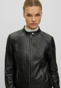 BOSS Leather Jacket - Black One -BOSS Sales Store ecff1db6558444b295096d09546cc45f