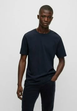 BOSS TIBURT - Basic T-shirt - Dark Blue Four