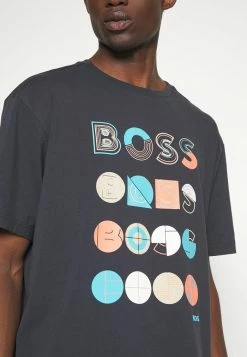 BOSS TEE - Print T-shirt - Dark Blue -BOSS Sales Store ee16eaabac0f4929a77714f38970f179