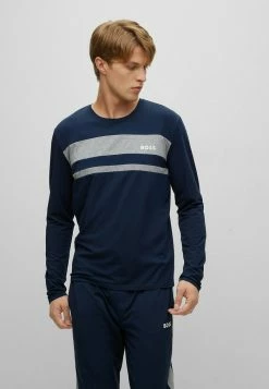 BOSS BALANCE - Pyjama Top - Dark Blue Three