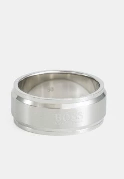 BOSS Ring - Silver-coloured -BOSS Sales Store efbc6bf4fcbc4086a03c24dcc3ff1d6d