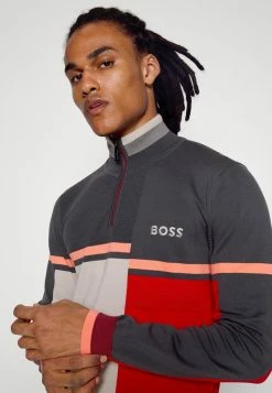 BOSS ZARRIM - Sweatshirt - Dark Grey -BOSS Sales Store f122d4da77c347b2892626a17104c885