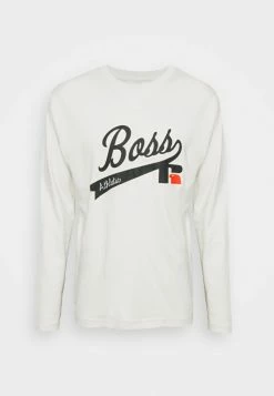BOSS X RUSSELL ATHLETIC - Long Sleeved Top - Open White -BOSS Sales Store f3dcb1a8c8b749c8862f1073e6ea429a