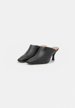 BOSS CHARLOTTE SABOT - Heeled Mules - Black -BOSS Sales Store f4db6eed78714e10811b326337baabd7