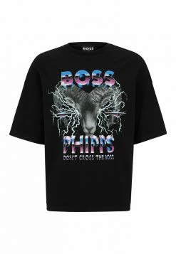 BOSS TOPO - Print T-shirt - Black One