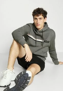 BOSS SEEGER - Sweatshirt - Medium Grey -BOSS Sales Store f6e768c1e2e64cbdb79cc832ffc9d8ad
