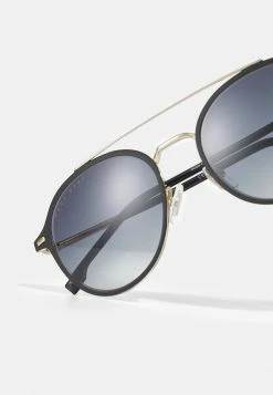 BOSS UNISEX - Sunglasses - Matt Gold-coloured/black -BOSS Sales Store f7ca0d1201094991a671aea9fa76c53e