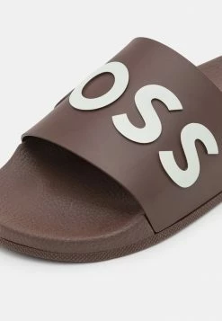 BOSS BAY IT SLID UNISEX - Pool Slides - Open Brown -BOSS Sales Store fa5cf355b0cd4855a017d37237b78553