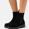 BOSS CHRIS BOOTIE - Platform Ankle Boots - Black