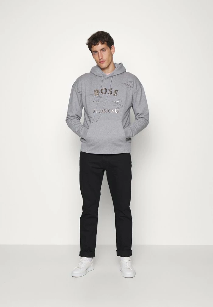BOSS Hoodie - Light/pastel Grey 4 BOSS Hoodie - Light/pastel Grey - Image 2