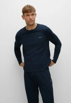 BOSS WAFFLE - Pyjama Top - Dark Blue