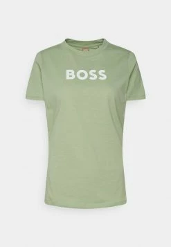 BOSS ELOGO - Print T-shirt - Light/pastel Green