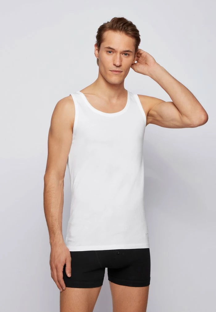 BOSS TANK TOP 3 PACK - Undershirt - White 3 BOSS TANK TOP 3 PACK - Undershirt - White