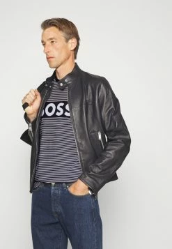 BOSS TIBURT - Print T-shirt - Dark Blue -BOSS Sales Store fe78601c53d54718b7c60359a38bc573