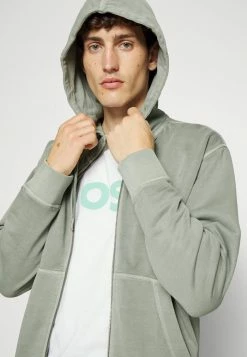BOSS ZEFADE - Zip-up Sweatshirt - Medium Grey -BOSS Sales Store fe88e63000864c1ca16d7bc4cb52f30a