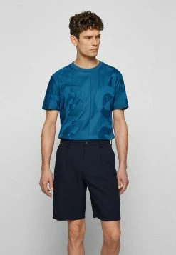 BOSS TIBURT - Print T-shirt - Blue